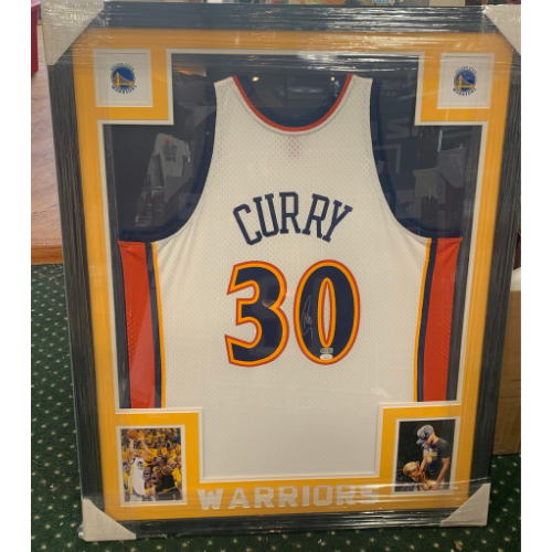 Steph Curry Framed Autographed Jersey
